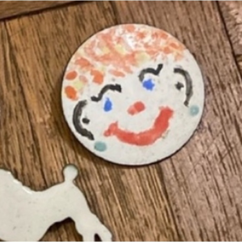 Vintage clown pin